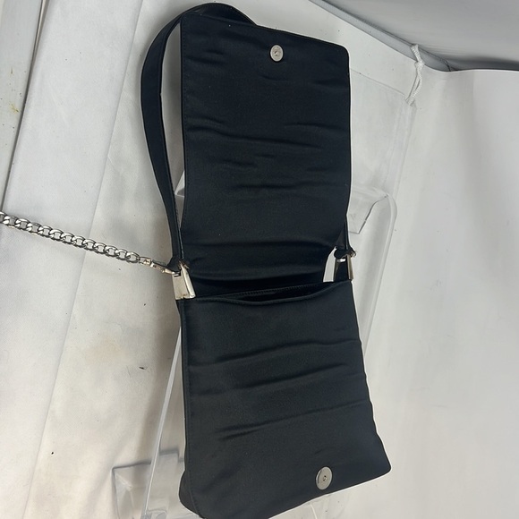 Vintage 1990’s Gucci Satin and Leather Shoulder Bag - Picture 11 of 16